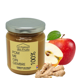 La Maison des Fruits vous présente sa compote 100% pomme & gingembre